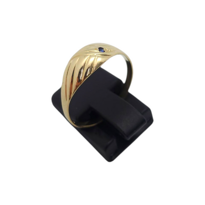 Zlati prstan "QUIN" 14K 585/1000; masa=1.50g