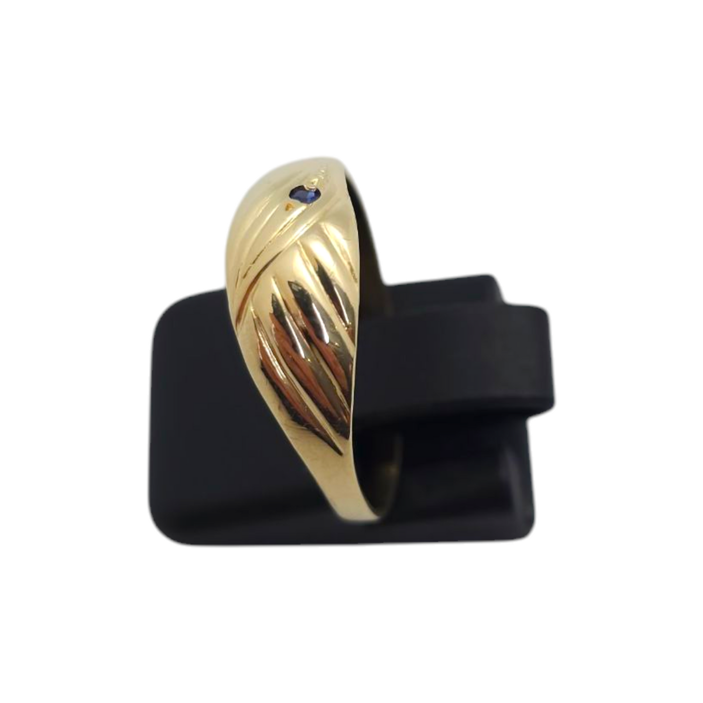 Zlati prstan "QUIN" 14K 585/1000; masa=1.50g