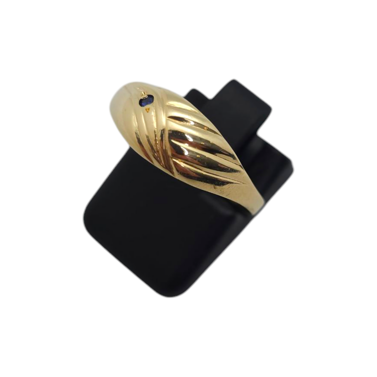 Zlati prstan "QUIN" 14K 585/1000; masa=1.50g