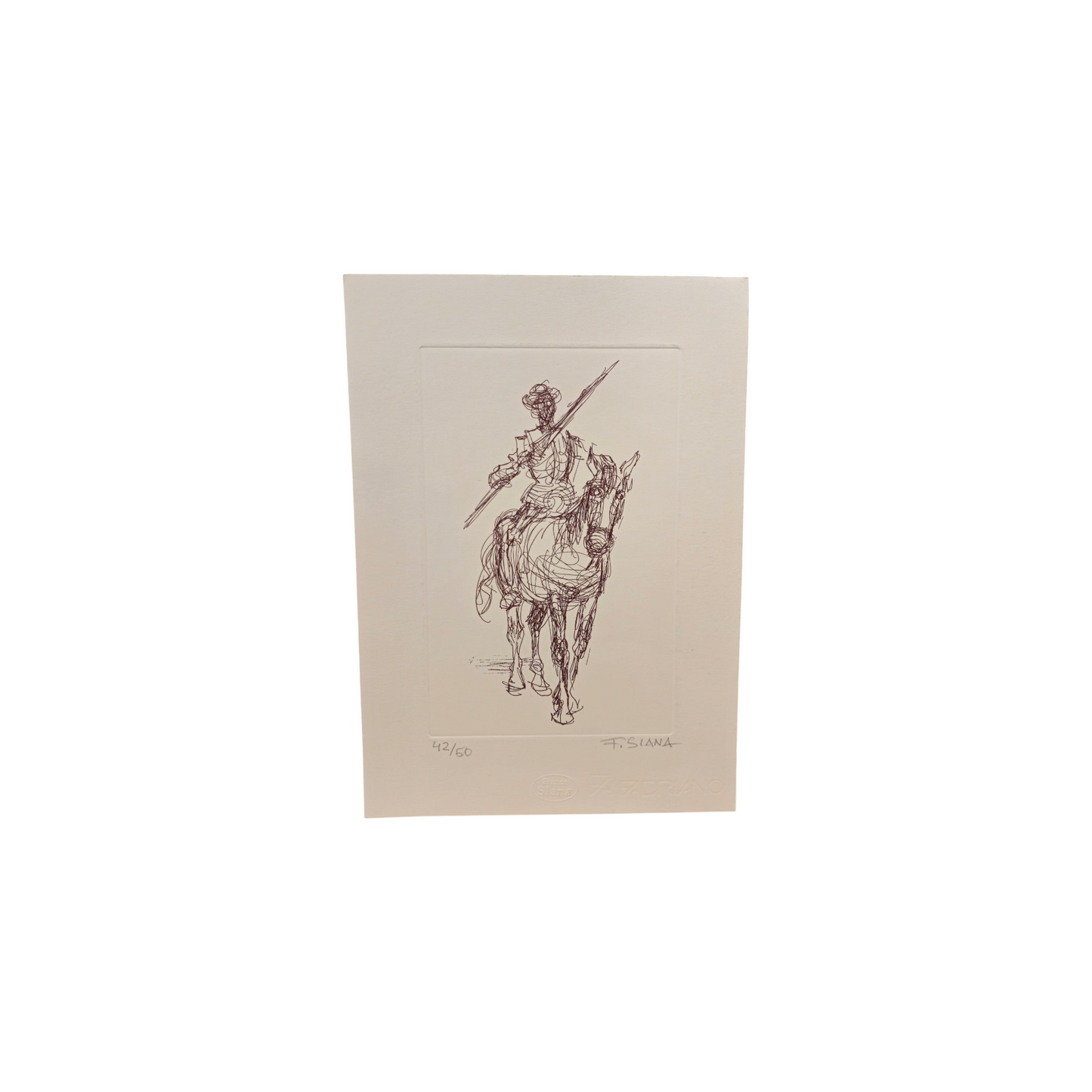 France Slana - Grafika; "Don Kihot"; 25 cm x 34 cm