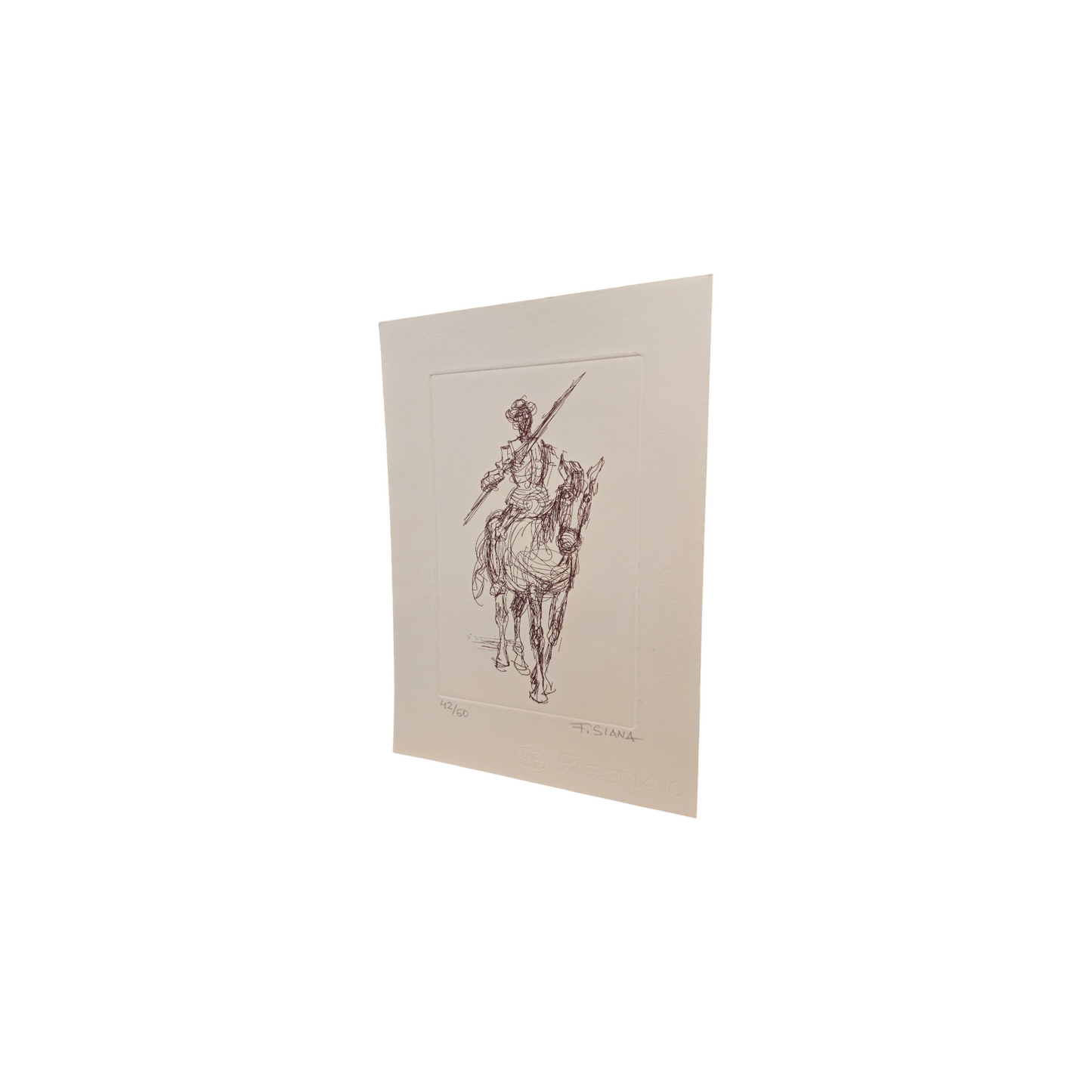 France Slana - Grafika; "Don Kihot"; 25 cm x 34 cm