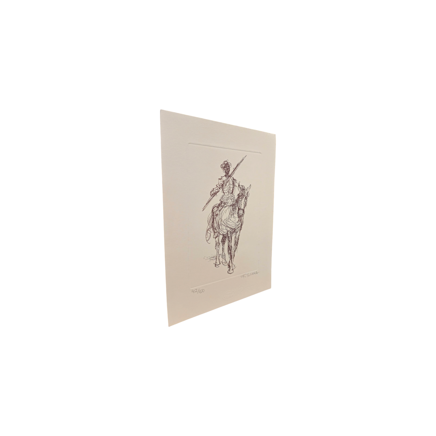 France Slana - Grafika; "Don Kihot"; 25 cm x 34 cm