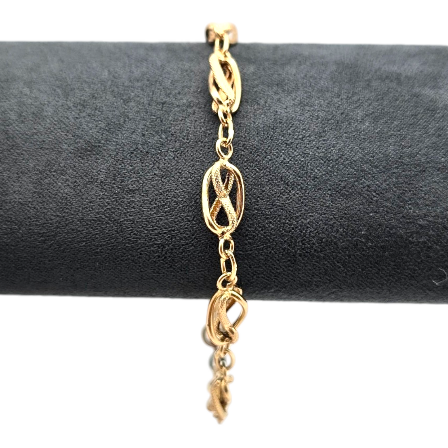 Zlata zapestnica "LUSINE" 18K 750/1000; masa=5.25g