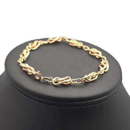 Zlata zapestnica "LUSINE" 18K 750/1000; masa=5.25g