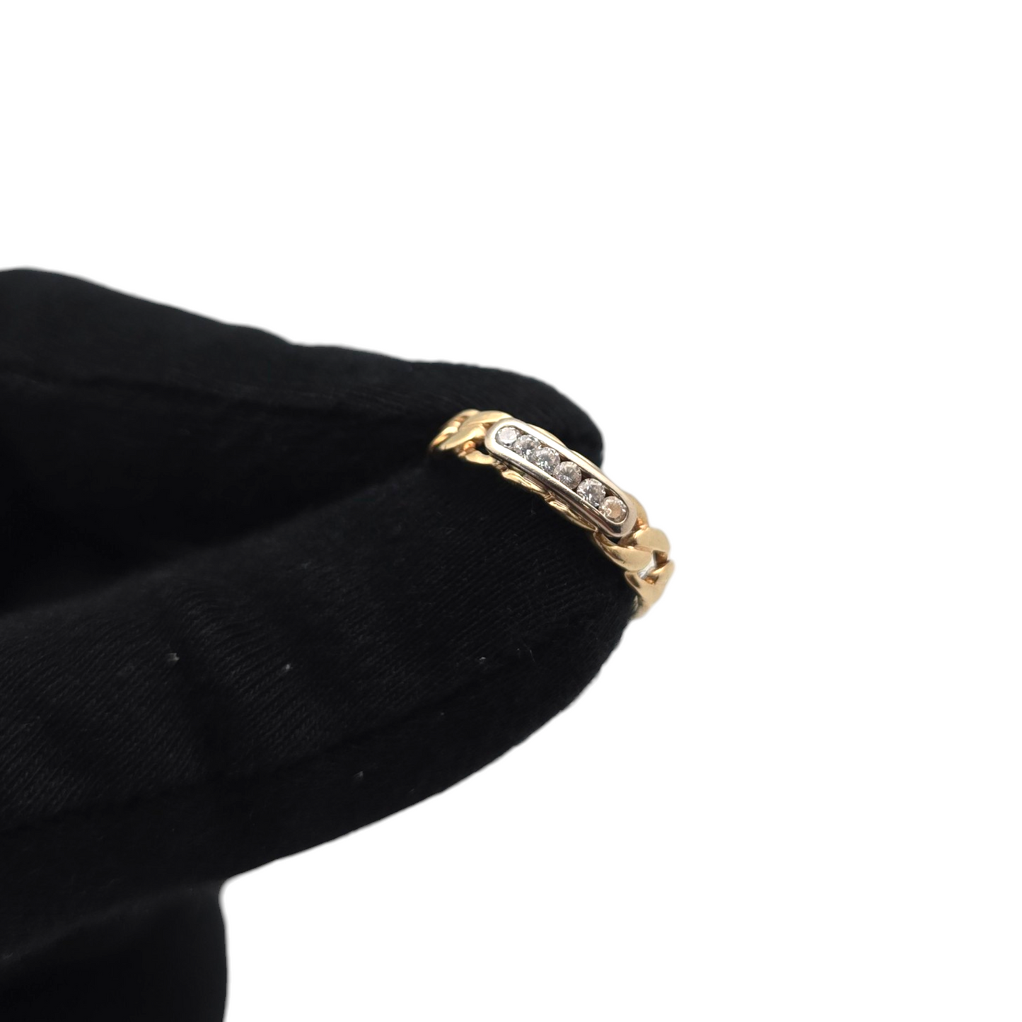 Zlati prstan ''FLINT'' 14K 585/1000; masa=2.47g