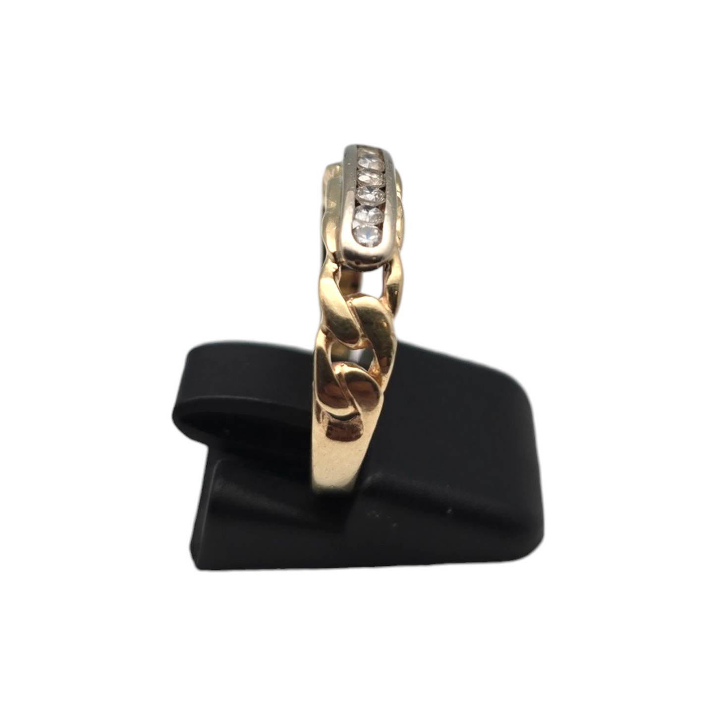 Zlati prstan ''FLINT'' 14K 585/1000; masa=2.47g