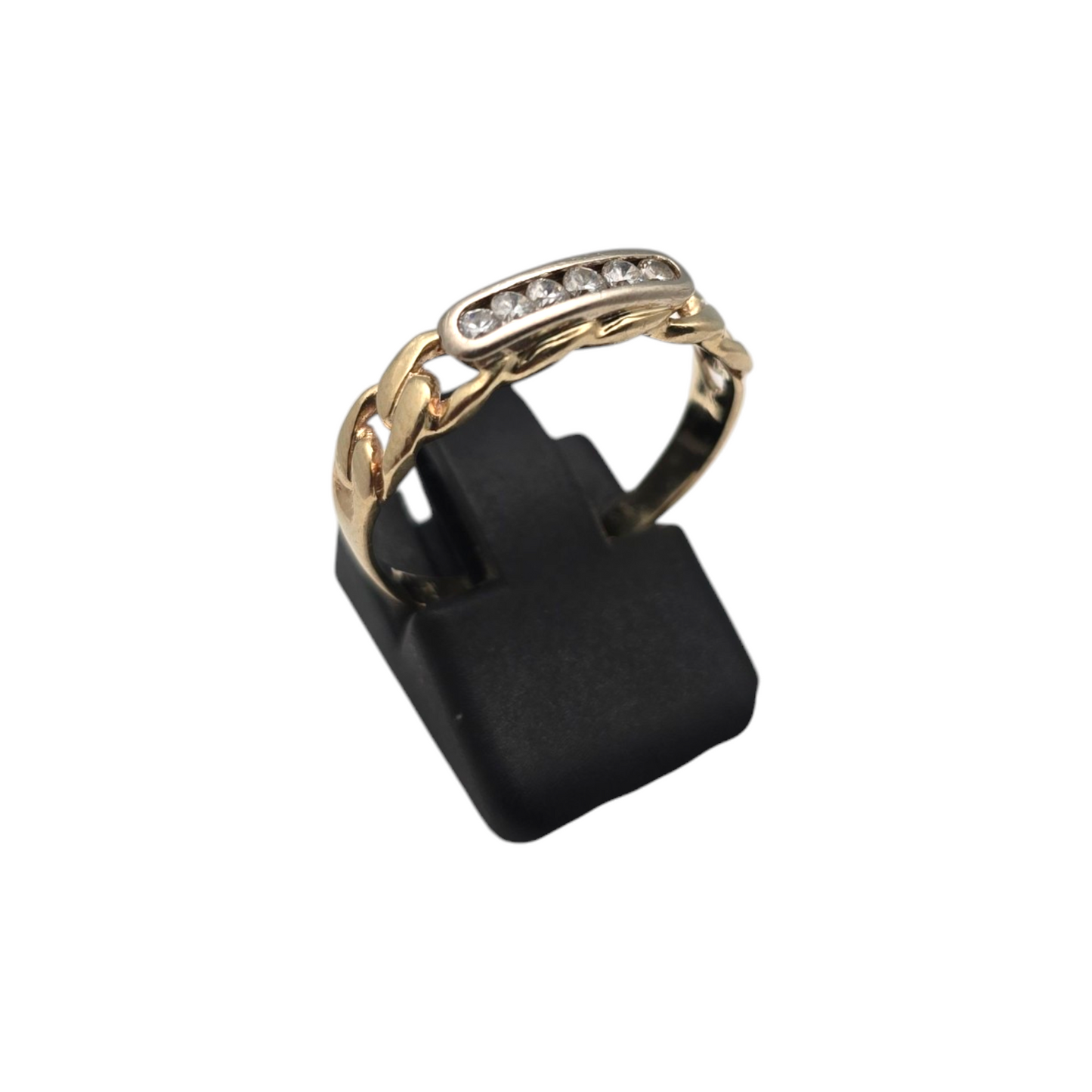 Zlati prstan ''FLINT'' 14K 585/1000; masa=2.47g