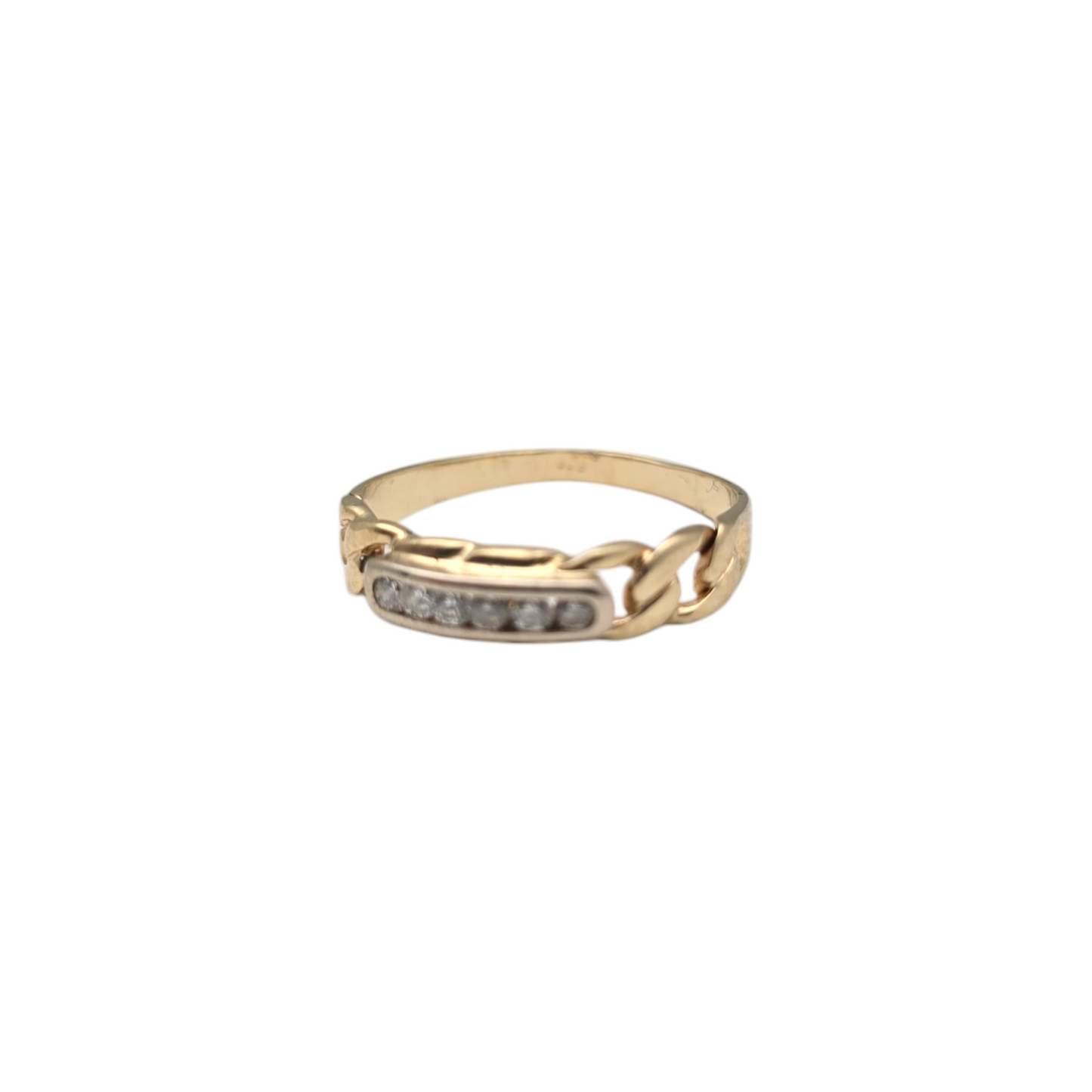 Zlati prstan ''FLINT'' 14K 585/1000; masa=2.47g