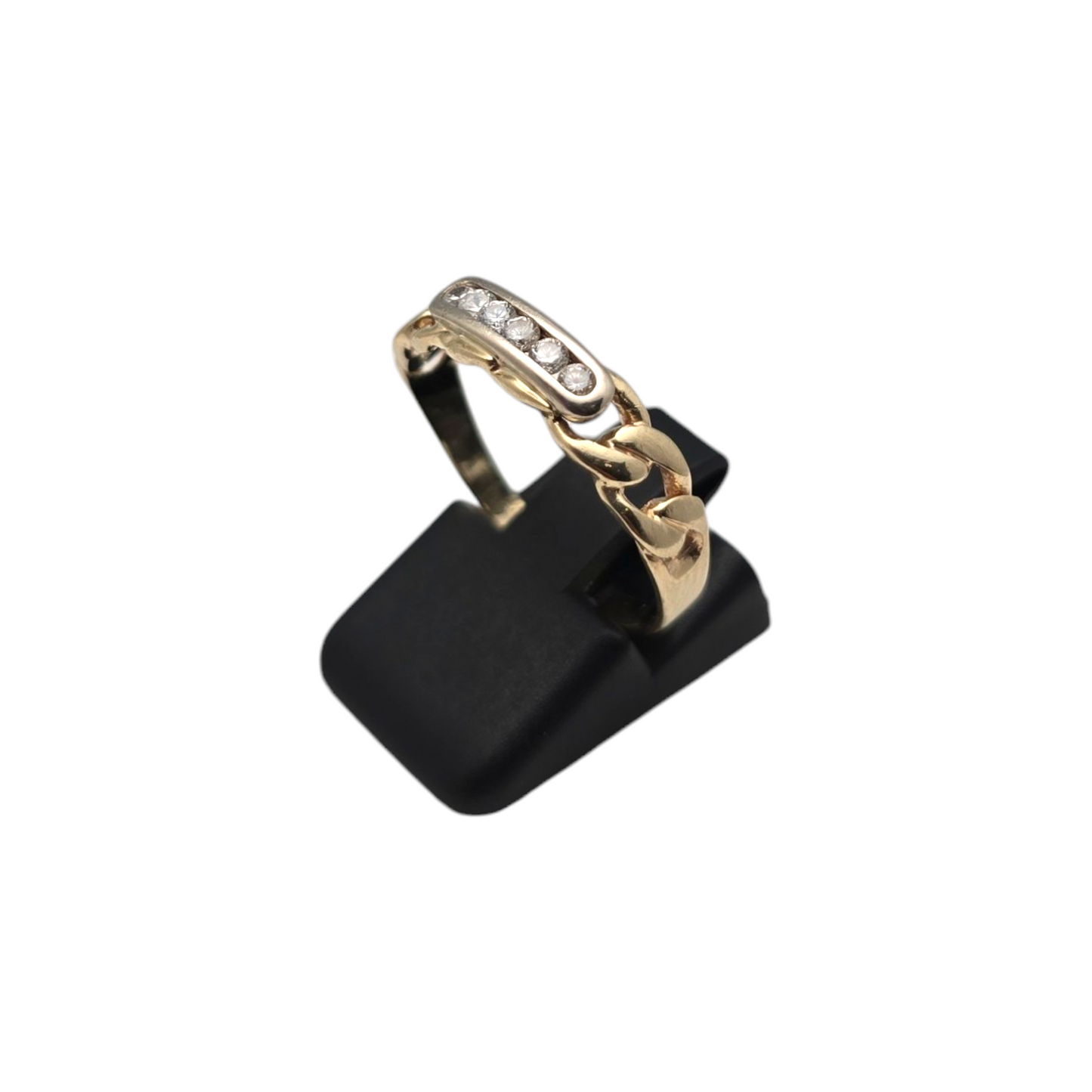 Zlati prstan ''FLINT'' 14K 585/1000; masa=2.47g
