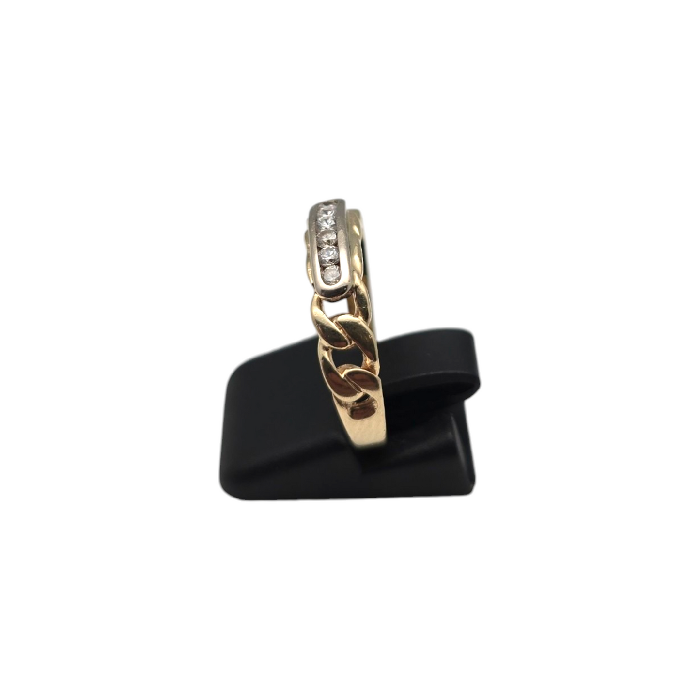 Zlati prstan ''FLINT'' 14K 585/1000; masa=2.47g