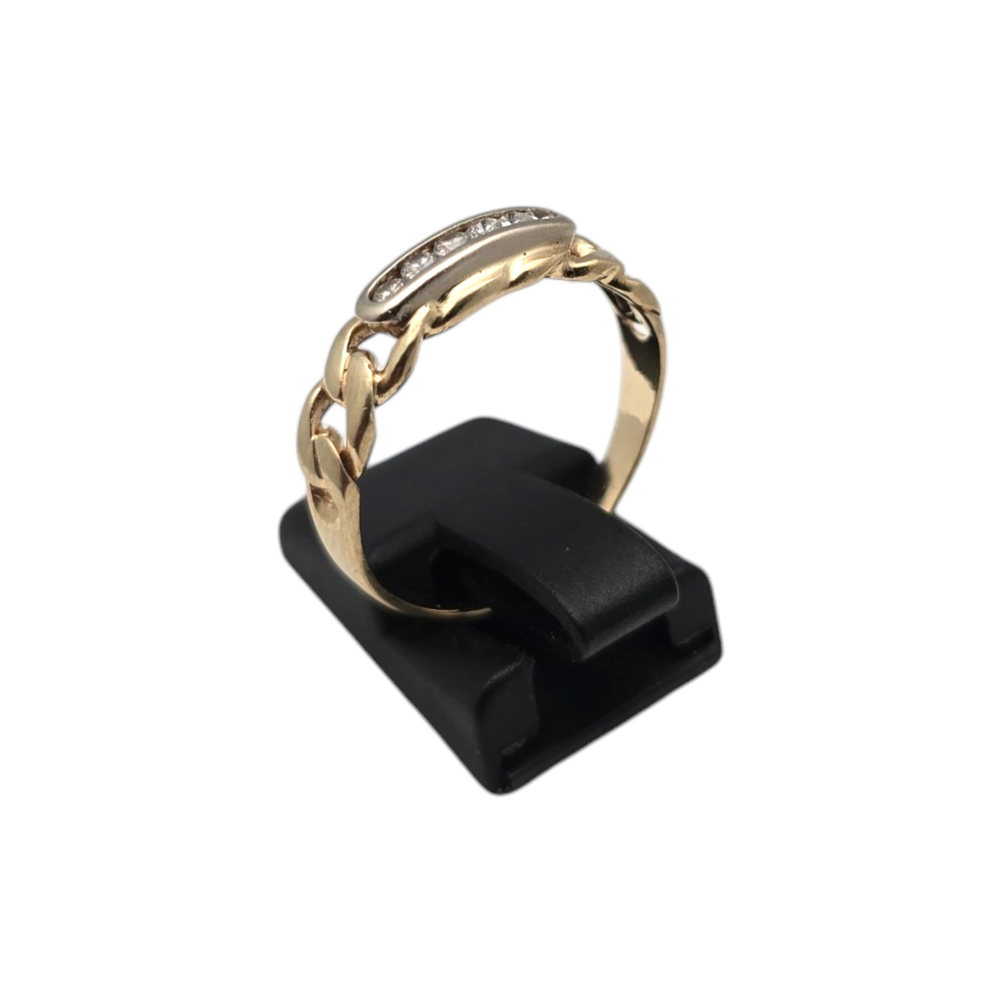 Zlati prstan ''FLINT'' 14K 585/1000; masa=2.47g