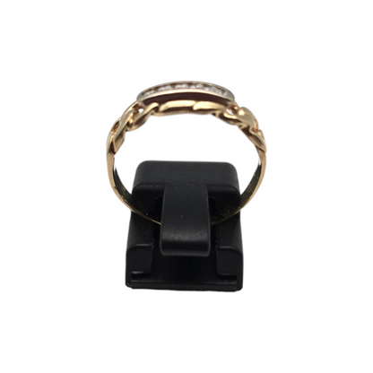 Zlati prstan ''FLINT'' 14K 585/1000; masa=2.47g