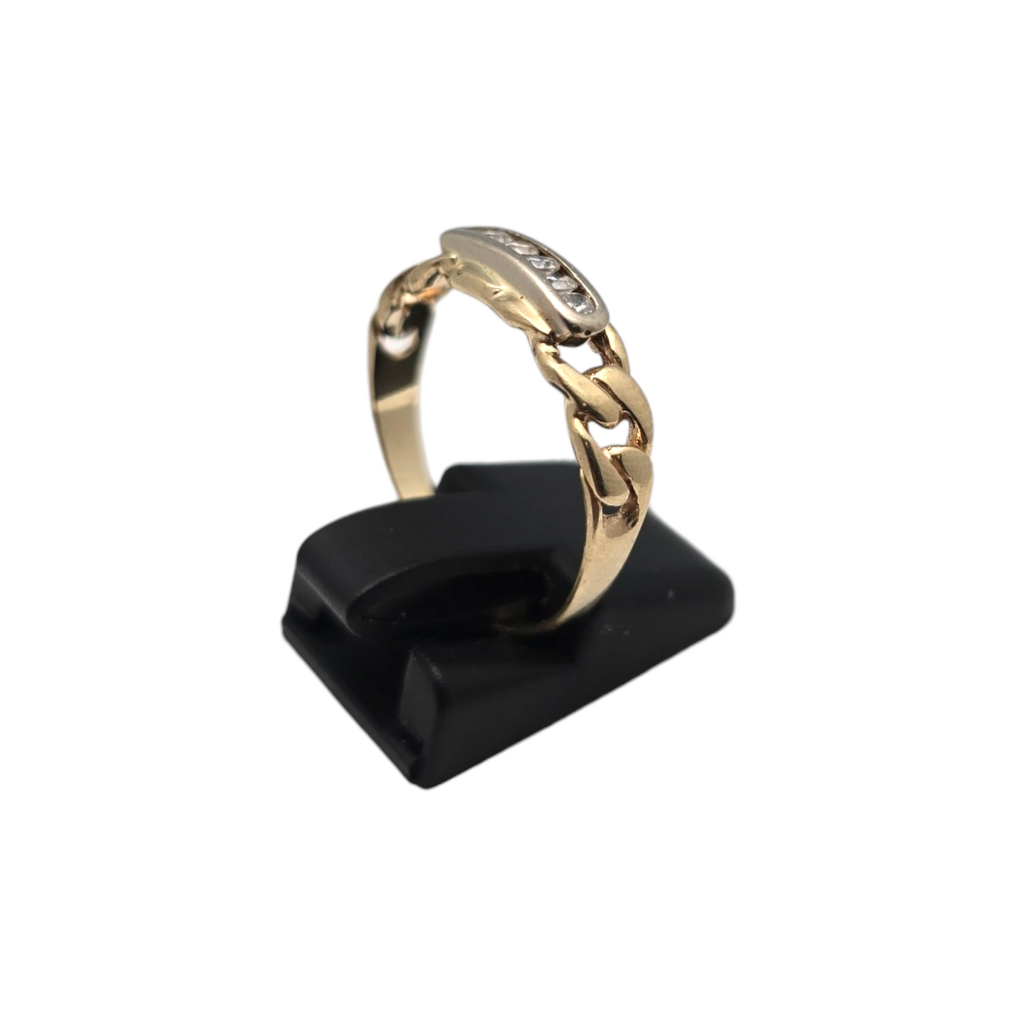 Zlati prstan ''FLINT'' 14K 585/1000; masa=2.47g