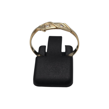 Zlati prstan ''ZAIR'' 14K 585/1000; masa=1.19g