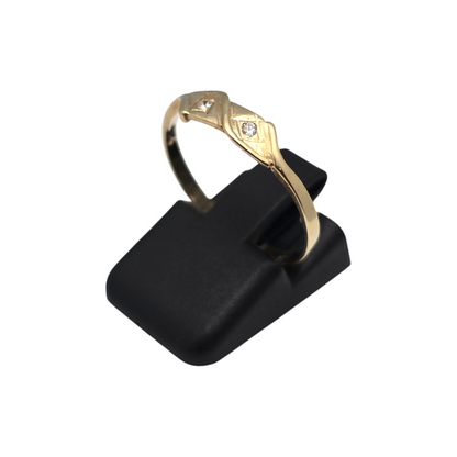 Zlati prstan ''ZAIR'' 14K 585/1000; masa=1.19g