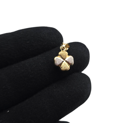Zlati obesek ''GLUCK'' 14K 585/1000; masa=1.26g