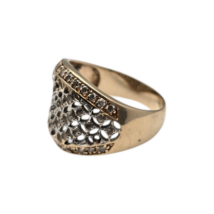 Zlati prstan ''STARLIGHT'' 14K 585/1000; masa=4.66g