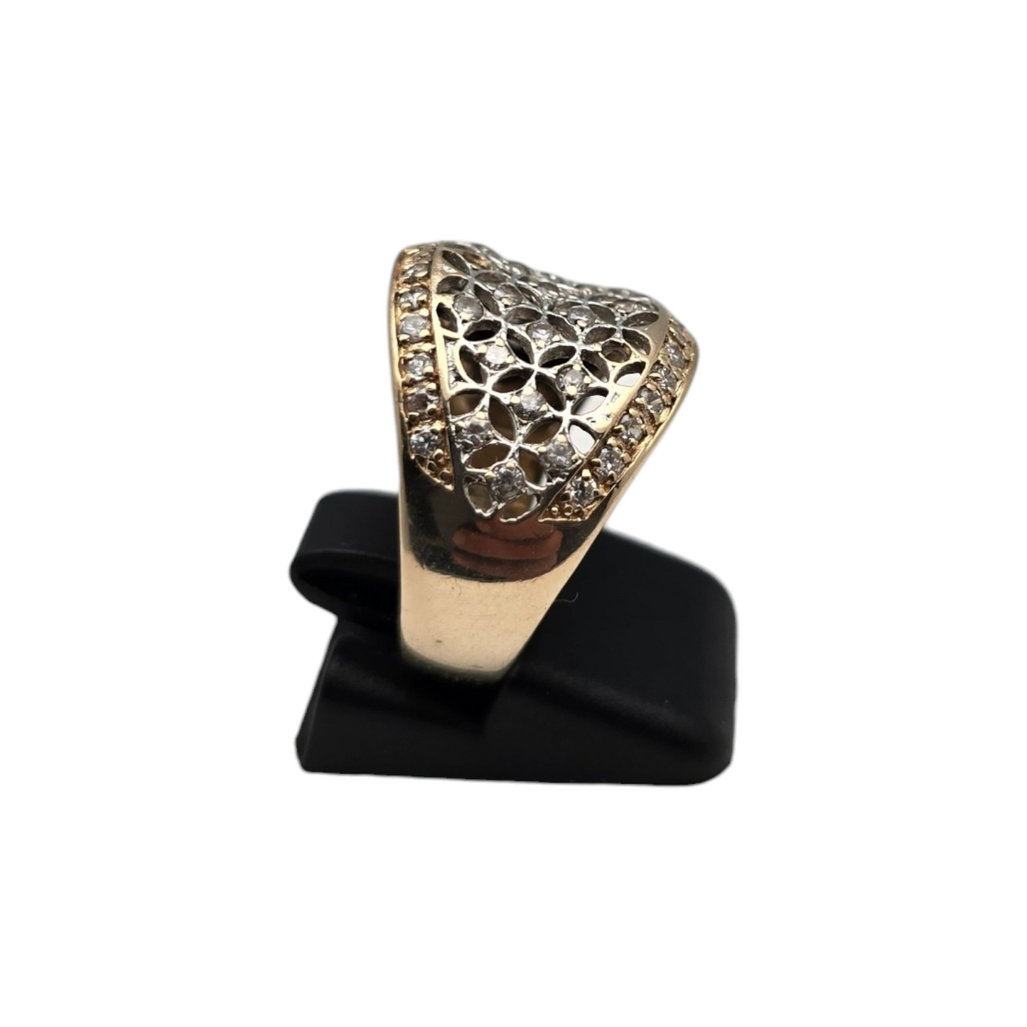 Zlati prstan ''STARLIGHT'' 14K 585/1000; masa=4.66g