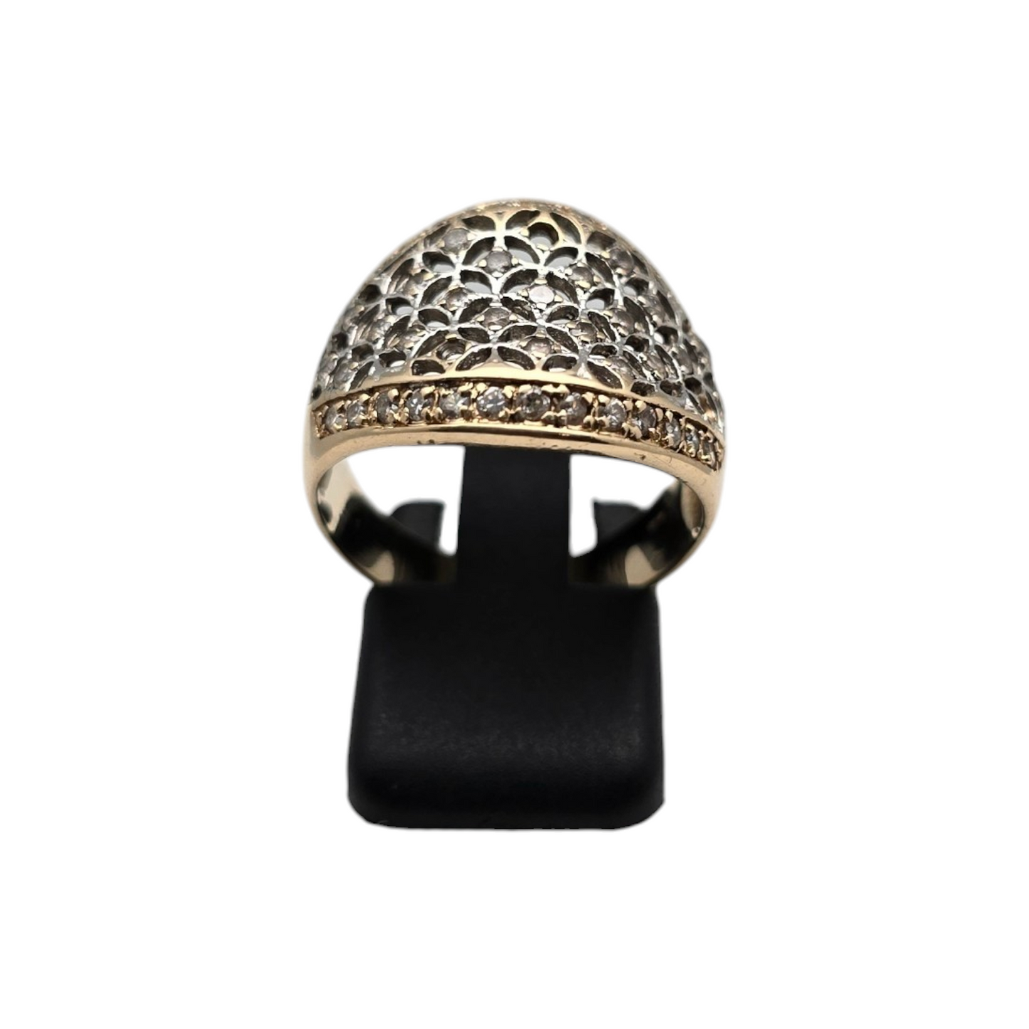 Zlati prstan ''STARLIGHT'' 14K 585/1000; masa=4.66g