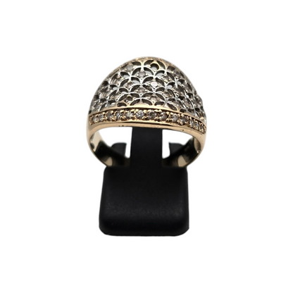 Zlati prstan ''STARLIGHT'' 14K 585/1000; masa=4.66g