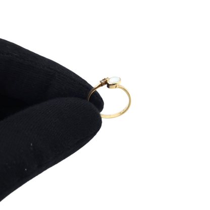 Zlati prstan ''DOE'' 14K 585/1000; masa=1.70g