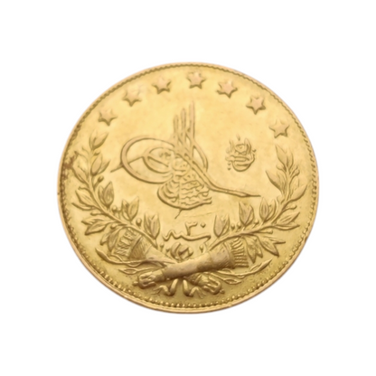 Zlatnik "100 KURUS" 22K 917/1000; masa=7.21g