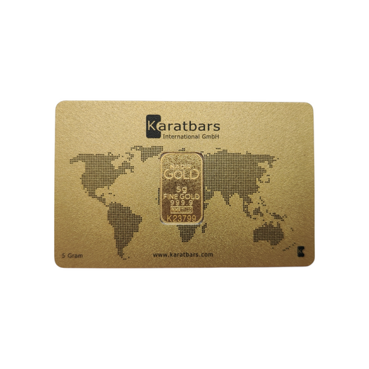 Naložbeno zlato "Karatbars" 24K 999.9/1000; masa=5.00g
