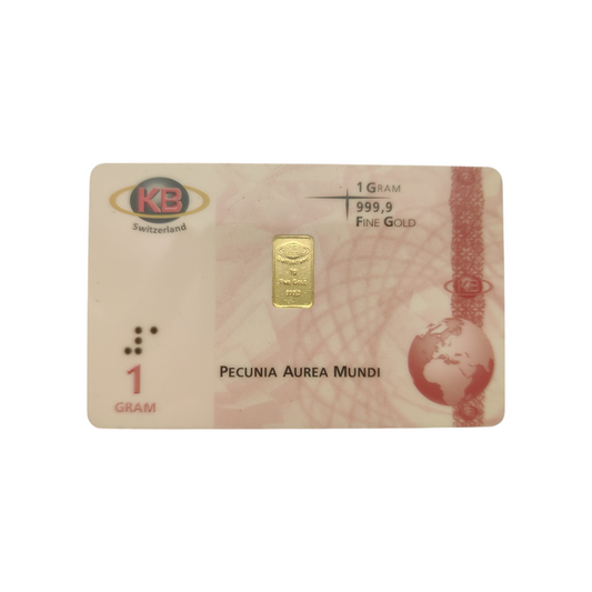 Naložbeno zlato "Karatbars" 24K 999.9/1000; masa=1.00g