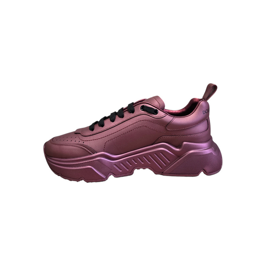Usnjene superge Dolce & Gabbana DAYMASTER Metallic Bordeaux 7