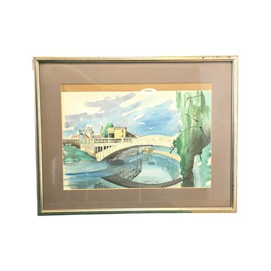 N/A; akvarel; Zmajski most; 46 cm x 36 cm