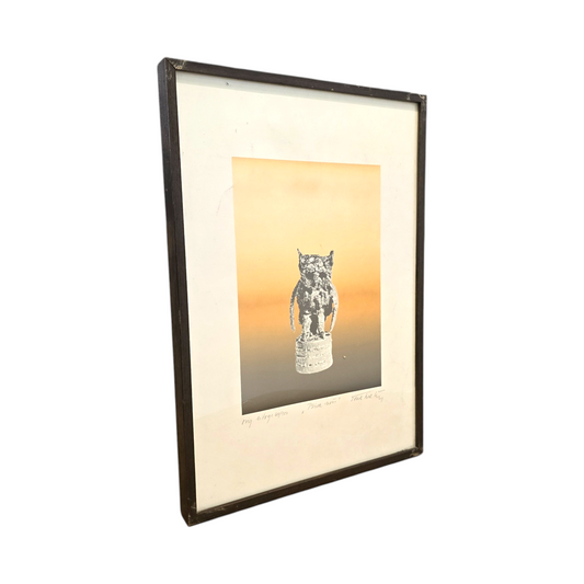 Tone Svetina; grafika; "Sova"; 35 cm x 50 cm
