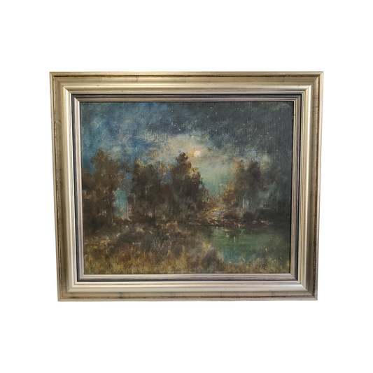 Marko Krvina; Akril; nočna veduta; 76 cm x 66 cm