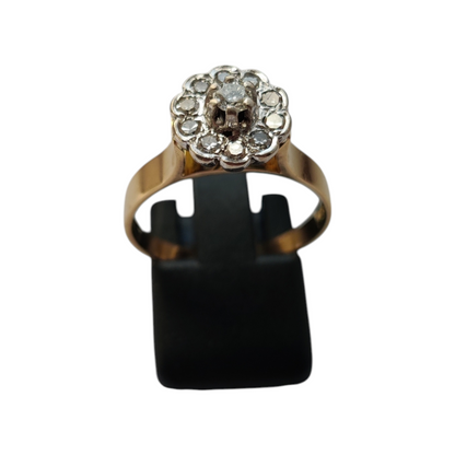 Diamantni prstan "ASTRA" 18K 750/1000+DIA; masa=4.21g