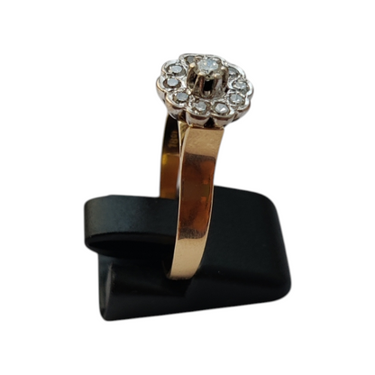 Diamantni prstan "ASTRA" 18K 750/1000+DIA; masa=4.21g