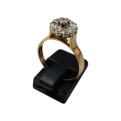 Diamantni prstan "ASTRA" 18K 750/1000+DIA; masa=4.21g