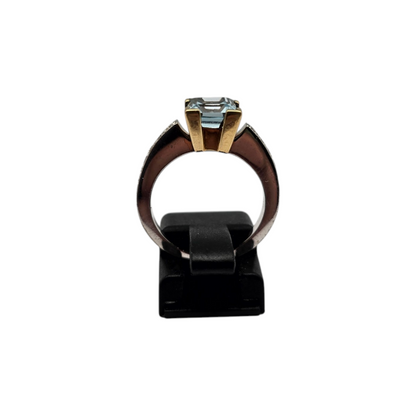 Diamantni prstan ''TUTONE'' 18K 750/1000+DIA; masa=6.43g