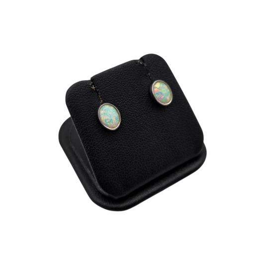 Zlati uhani ''OPAL'' 14K 585/1000; masa=1.25g