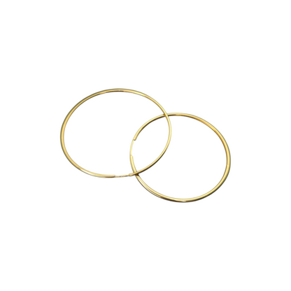 Zlati uhani "INA" 14K 585/1000; masa=2.72g