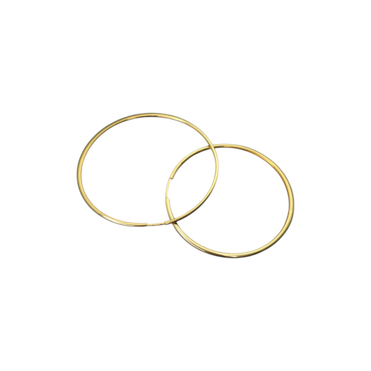 Zlati uhani "INA" 14K 585/1000; masa=2.72g