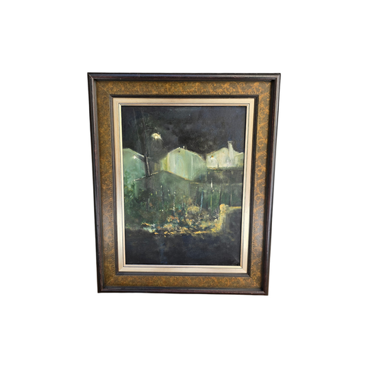 N/A; Akril; "Ulična svetilka"; 43 cm x 55 cm