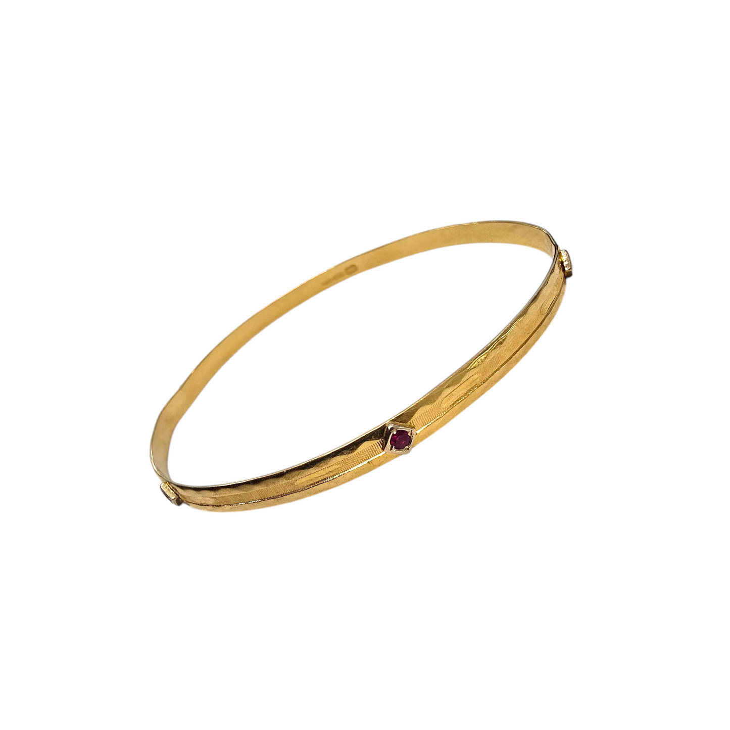 Zlata zapestnica "RUBIES" 18K 750/1000; masa=9.77g