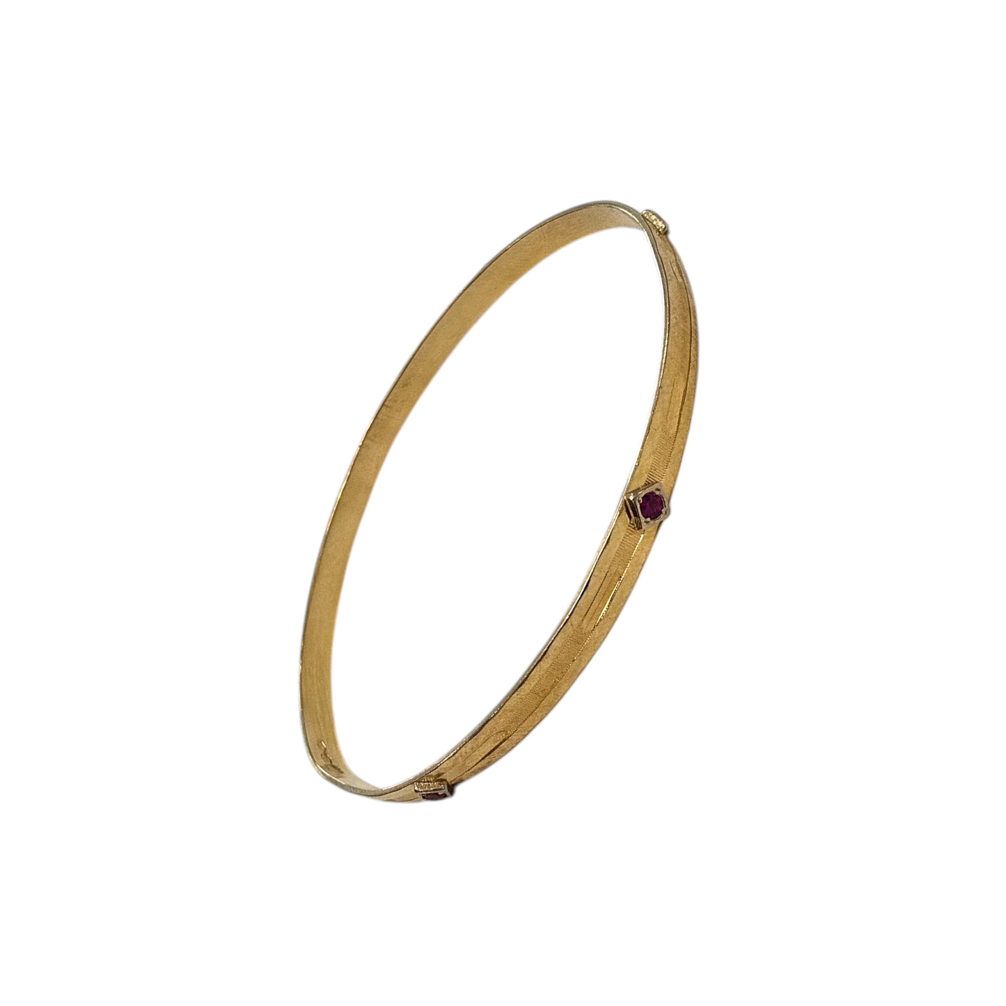 Zlata zapestnica "RUBIES" 18K 750/1000; masa=9.77g