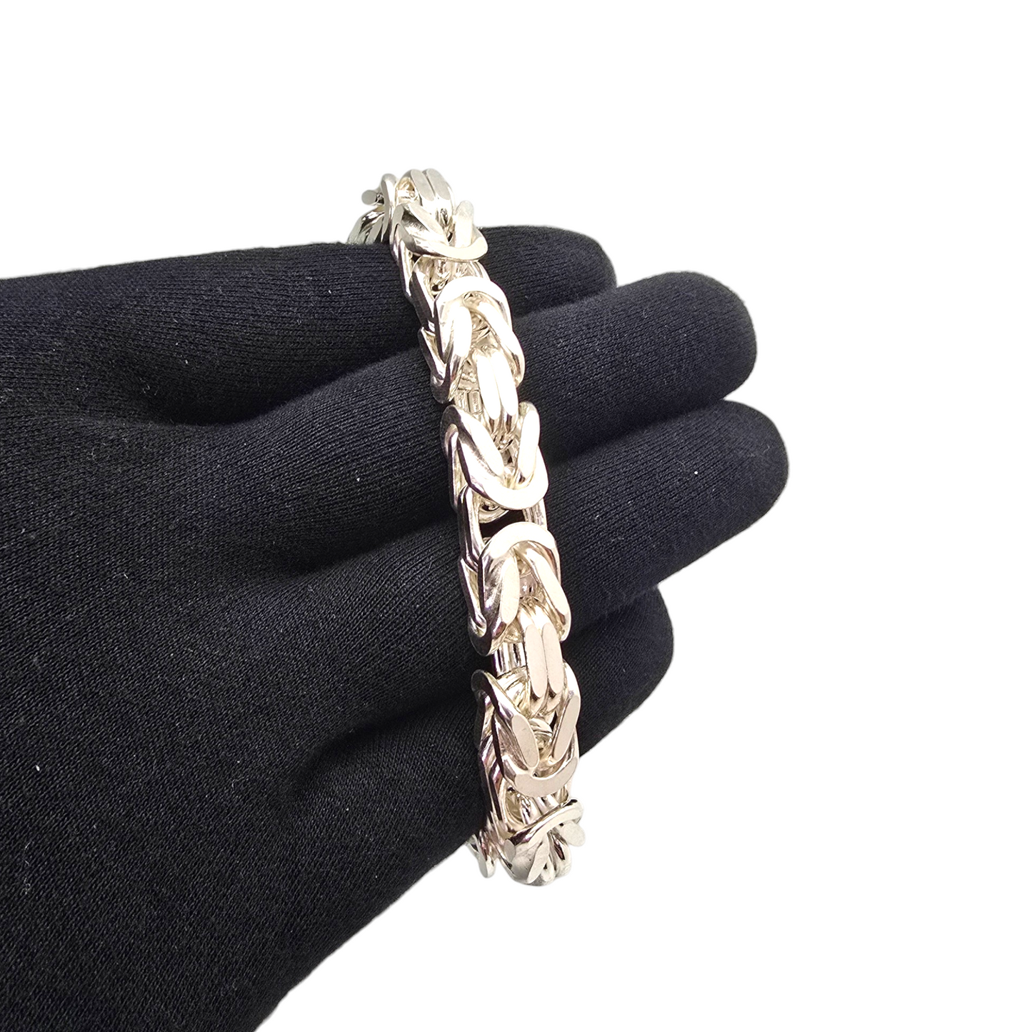 Srebrna zapestnica Kraljevi vez (XL) 925/1000; masa=114.50g