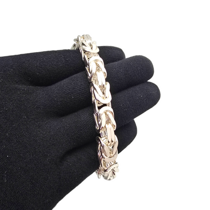 Srebrna zapestnica Kraljevi vez (XL) 925/1000; masa=114.50g