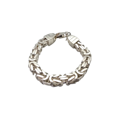 Srebrna zapestnica Kraljevi vez (XL) 925/1000; masa=114.50g