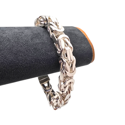 Srebrna zapestnica Kraljevi vez (XL) 925/1000; masa=114.50g