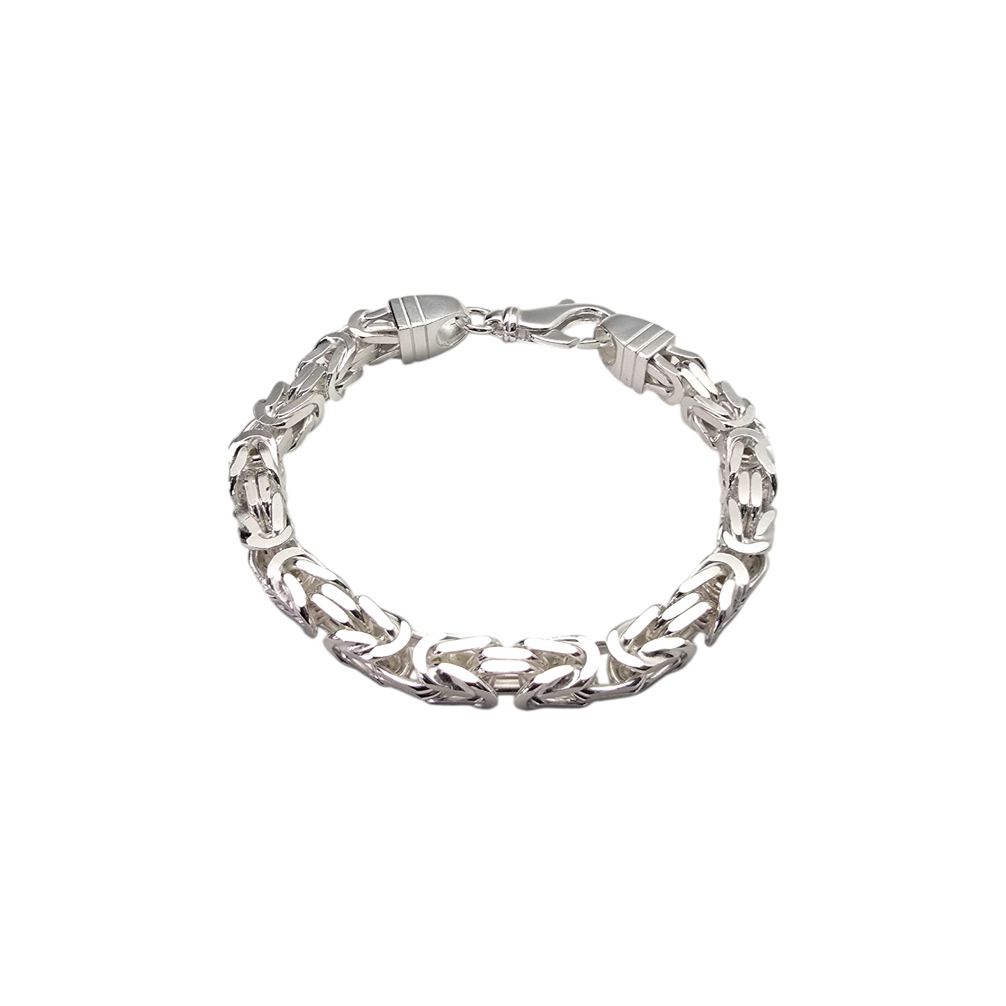 Srebrna zapestnica Kraljevi vez (L) 925/1000; masa=52.04g