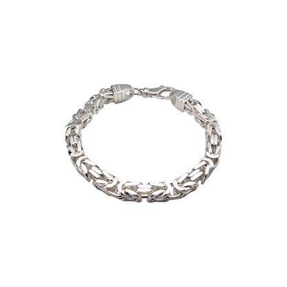 Srebrna zapestnica Kraljevi vez (L) 925/1000; masa=52.04g