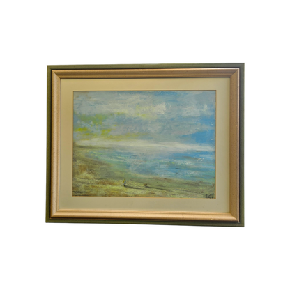 Ki; akvarel; "Sprehod"; 64 cm x 52 cm
