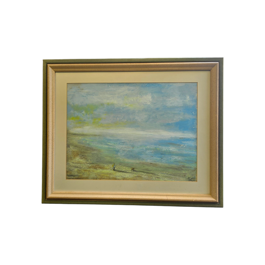 Ki; akvarel; "Sprehod"; 64 cm x 52 cm